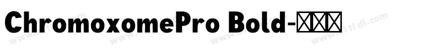 ChromoxomePro Bold字体转换